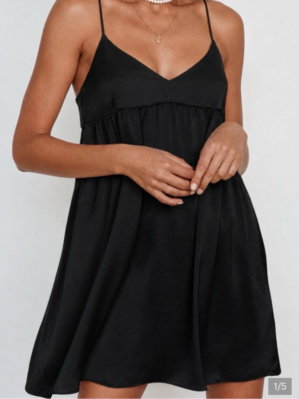 Aritzia Wilfred Lover Satin Babydoll Dress size 1X